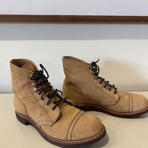Womens Red Wing Iron Ranger Boots Size 9 Honey Suede